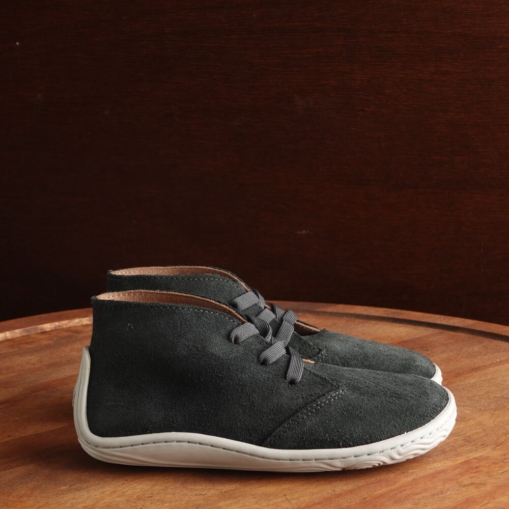Vivobarefoot Boots TD Size EU 28K US 11 Gray Gobi Addis Leather Barefoot Shoes